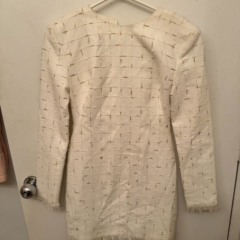 Cream Tweed Style Dress size XS